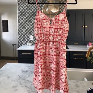 Everly red/white dress